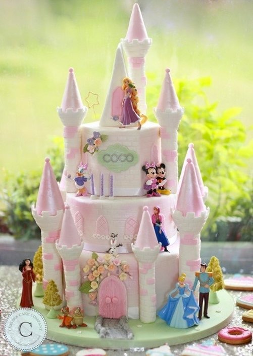 Ultimate Disney Castle Cake with Disney Characters // Chelsea Cake Company