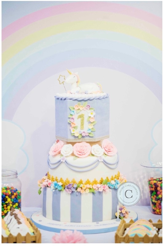 Rainbows and Unicorns Birthday Cake // Chelsea Cake Company